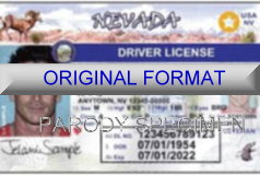 Nevada Fake ID Template Small