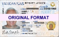 Arkansas Driver License, Scananble Arkansas Driver License, Fake Arkansas Driver License 