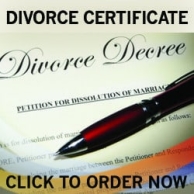 fake divorce decree, fake divorce, divorce novelty certificate