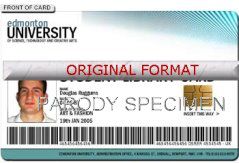 novelty id, novelty id card, driver license novelty EDMONTON UNIVERSITY card, new identity software design custom
