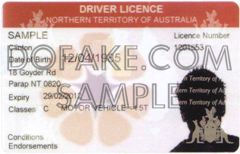 Northern Territory Of Australia Fake ID