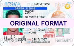 IOWA  DRIVER LICENSE IOWA FAKE ID CARD SCANNABLE IOWA FAKE ID