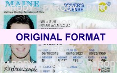 fake id maine scannable with real hologram
