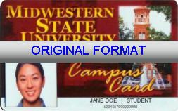MIDWESTERN UNIVERSITY STUDENT ID UNIVERSITY STUDENT ID DRIVER LICENSE ORIGINAL FORMAT, DESIGN SPECIFICATIONS, NOVELTY SECURITY CARD PROFILES, IDENTITY, NEW SOFTWARE ID SOFTWARE