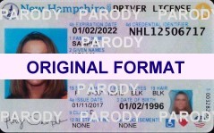 new hampshire fake drivers license with hologram scannablefake id card