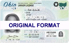 OHIO FAKE IDS SCANNABLE FAKE OHIO ID WITH HOLOGRAMS