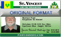 ST. VINCENT AND THE GRENADINES DRIVERS LICENSE,S, NOVELTY ID, DESIGNS, SOFTWARE, IDENTITY PRODUCTS