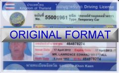 THAILAND identity , driveing license, novelty identity united kingdom, great britian drivers license, thailand driver