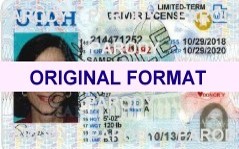 utah fake id scananble with hologram for sale