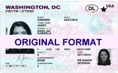 WASHINGTON,DC DRIVER LICENSE ORIGINAL FORMAT, DESIGN SPECIFICATIONS, NOVELTY SECURITY CARD PROFILES, IDENTITY, NEW SOFTWARE ID SOFTWARE