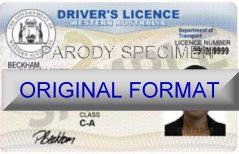 novelty id, novelty id card, driver license novelty WESTERN AUSTRALIA card, new identity software design custom