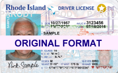 Rhode Island Real ID Fake IdScannable