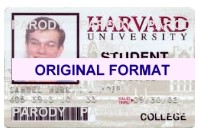 Fake Harvard Student ID